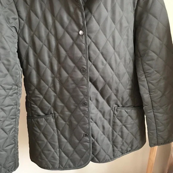 Vintage Quilted Collared Liner Chore Coat in Army Green - Picture 3 of 4